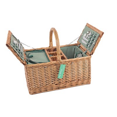 Willow Picnic Basket For 4